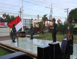 Pimpin Upacara Bendera dan Jam Komandan, Dandim 0105/Abar: Manfaatkan Lahahan Kosong Untuk Ketahanan Pangan