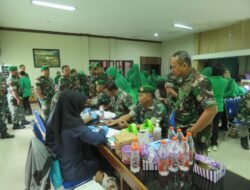 Kodim 1010/Tapin Gelar Donor Darah dalam Rangka HUT Persit Ke-79