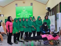Kodim 1001/HSU-BLG Peringati HUT Persit ke-79 dengan Aksi Donor Darah