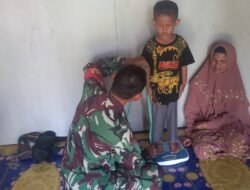 Koramil 1005-09/Anjir Pasar Gelar Kegiatan Bantuan Gizi untuk Meningkatkan Kesejahteraan Anak Stunting