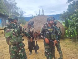 Pos Tiom Satgas Yonif 614/RJP Jalin Silaturahmi dengan Tokoh Masyarakat