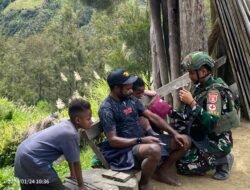 Pos Tima Satgas Yonif 614/RJP Berikan Pelayanan Kesehatan Gratis Kepada Masyarakat