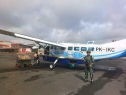 Satgas Kopasgat Jaga Kondusifitas Serta Keamanan di Wilayah Bandar Udara Tanah Merah