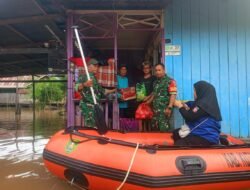 Koramil 0909-01/Sangatta Peduli Korban Banjir