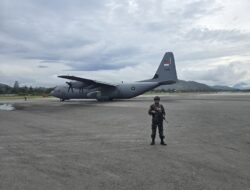 Satgas Kopasgat dan Aparat Keamanan Gabungan TNI-POLRI Pastikan Operasional Bandara Wamena Berjalan Aman dan Lancar