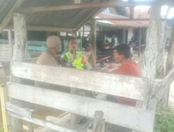 Mempererat Hubungan Yang Baik Dan harmonis Babinsa Koramil 01/Sungaimas Laksanakan Komsos Bersama Warga Binaan