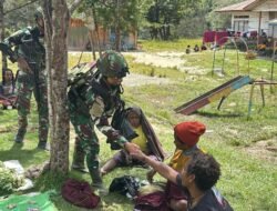 Sembako Diberikan Satgas Yonif 614/Rjp di Numbokawi