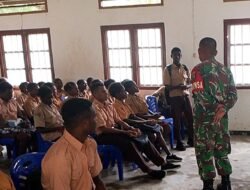 Babinsa Merauke Sosialisasikan Penerimaan Prajurit TNI-AD di SMA YPPK Yos Sudarso