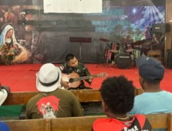 Satgas Yonif 614/RJP Pos Karubaga Berikan Pelatihan Musik kepada Anak-Anak Papua