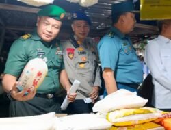Kegiatan Pemantauan Pasar Menjelang Ramadhan, Kasdim 0909/Kutai Timur Bersinergi dengan Pihak Terkait