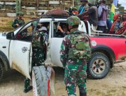 Satgas Pamtas RI-PNG Pos Popome Gelar Sweeping untuk Antisipasi Barang Terlarang