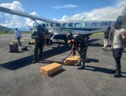 Menjelang Hari Raya Idul Fitri 1446 H Satgas Kopasgat Meningkatkan Keamanan di Bandara Enarotali