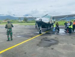 Menjaga Kondusivitas Wilayah Kab. Dogiyai, Satgas Kopasgat Pos Moanemani Melaksanakan Pengamanan Objek Vital Bandar Udara Moanemani