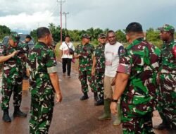 Dandim Merauke Dampingi Pangdam XVII/Cenderawasih Tinjau Lahan Pembangunan Yonarmed dan Yonarhanud