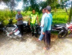 Komsos dengan Warga, Serda Zulkifli Himbau Warga untuk Jaga Keamanan Selama Bulan Puasa