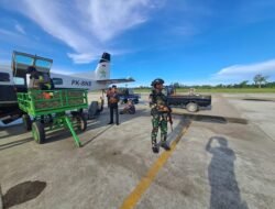 Laksanakan Random Checking, Satgas Kopasgat Bekerja Sama dengan Pihak KP3 dan UPBU Bandara Douw Aturure Nabire