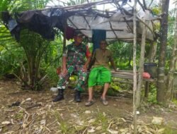 Tingkatkan Program Ketahanan Pangan, Babinsa Komsos dengan Petani Padi
