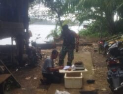 Melalui Komsos, Babinsa Beri Motivasi dan Ingatkan Keselamatan saat Melaut dalam Mencari Lobster