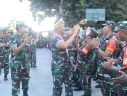 Pangdam XVIII/Kasuari dan Ketua Persit KCK PD XVIII/Kasuari Kunjungi Kodim 1801 dalam Rangka Safari Ramadhan