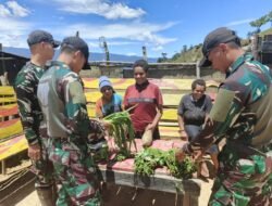 Satgas Yonif 614/RJP Dukung Kesejahteraan Masyarakat Papua