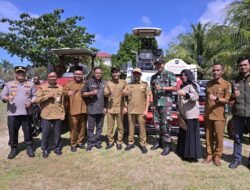 Dandim 0114/Aceh Jaya Hadiri Penyerahan Alsintan untuk Brigade Pangan Aceh Jaya dalam Rangka Mendukung Swasembada Pangan Nasional