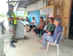 Babinsa Koramil 0105-10/Woyla Barat Laksanakan Komsos dengan Masyarakat Desa Pasi Malee dalam Rangka Menjaga Keamanan Ibadah Puasa Ramadhan