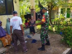 Sambangi Desa Binaan, Babinsa Komsos Dengan Ibu-Ibu Serta Beri Himbauan