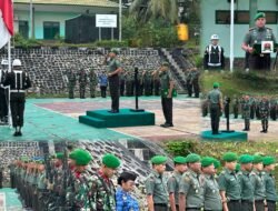 Upacara Bulanan Korem 182/JO, Amanat Pangdam XVIII/Kasuari Disampaikan