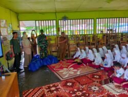 Pendampingan dan Pengawasan Penyaluran Makan Bergizi Gratis oleh Babinsa Koramil 1010-01/Bungur