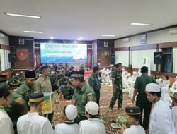Kodim 1010/Tapin Ikuti Vicon dengan Pangdam VI/Mulawarman dalam Rangka Nuzulul Quran dan Buka Bersama