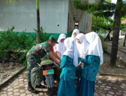 Babinsa Koramil 05/Panga Melaksanakan Motor Pintar di MTsN 5 Aceh Jaya