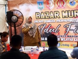 TNI dan Pemda Merauke Berikan Bantuan Melalui Bazar Murah, Menyambut Lebaran