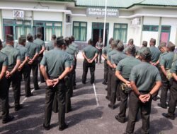 Dandim 0105/Abar Pimpin Apel Pemberangkatan Cuti Lebaran 1446 H