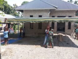 Koptu Doni Firdaus Turun ke Lapangan, Gotong Royong Bersama Warga