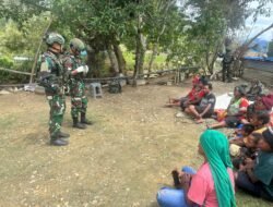 Satgas Yonif 614/RJP Adakan Pemeriksaan Kesehatan Gratis untuk Warga Desa Muara