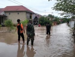 Dandim 1010/Tapin Gerak Cepat Atasi Banjir di Wilayah, Babinsa Bersinergi Dengan Bhabinkamtibmas dan BPBD