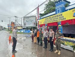 TNI-Polri dan Instansi Terkait Siaga di Pos Pam, Pastikan Arus Balik Mudik Aman