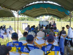 Danramil 1003-02/Padang Batung-Loksado Hadiri Panen Raya Perdana di Desa Padang Batung