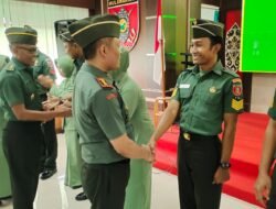 Acara Korp Kenaikan Pangkat Digelar Kodim 1010/Tapin
