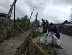 Koramil 1005-11/Tamban Laksanakan Kegiatan Karbak Pembersihan Pasar dan Penanaman Pohon