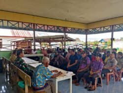 Babinsa Koramil Ulilin Ikuti Sosialisasi Pembukaan Lahan Sawah yang Diselenggarakan Dinas Pertanian Kab. Merauke