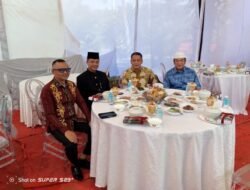 Dandim 0105/Abar Bersama Danrem 012/TU Hadiri Resepsi Pernikahan