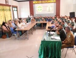 Dandim 0105/Abar Pimpin Rapat Koordinasi Persiapan Kunjungan Pangdam IM