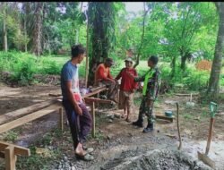 Sertu Saifudin Dorong Masyarakat Keude Suak Awe Hidup Lebih Baik Lewat Kerja Keras