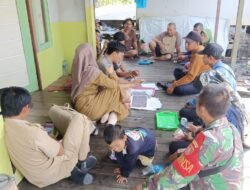 Babinsa Kopka Budi Anton Pererat Silaturahmi di Kecamatan Mandastana