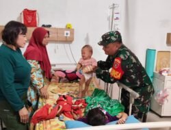 Kodim 0909/Kutai Timur Berikan Bantuan kepada Penderita Stunting melalui Koramil