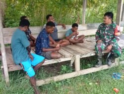 Babinsa Manokwari Utara Himbau Para Pemuda Hindari Miras dan Narkoba