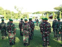 Dandim 0114/Aceh Jaya Memimpin Upacara Bendera Merah Putih Bulanan