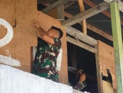 Wujud Kepedulian TNI, Korem 012/TU Perbaiki Fasilitas Panti Asuhan