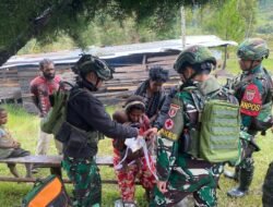 Satgas Yonif 614/RJP Berikan Pengobatan Gratis untuk Masyarakat Papua Pegunungan